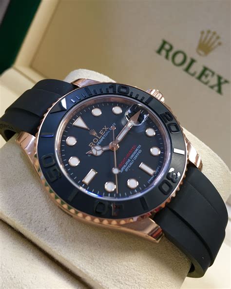 rolex yacht master rose gold 37 mm|rolex yacht master 16622 40mm.